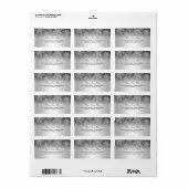 クリスタルスノーフレークシルバーウィンター住所 シール (フルシート)