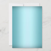 クリスタルスノーフレークブルーウィンターウェディング招待状 招待状 (裏面)