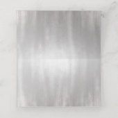 クリスタルスノーフレーク冬ウェディングフォールディング座席表 プレイスカード (内部開封)