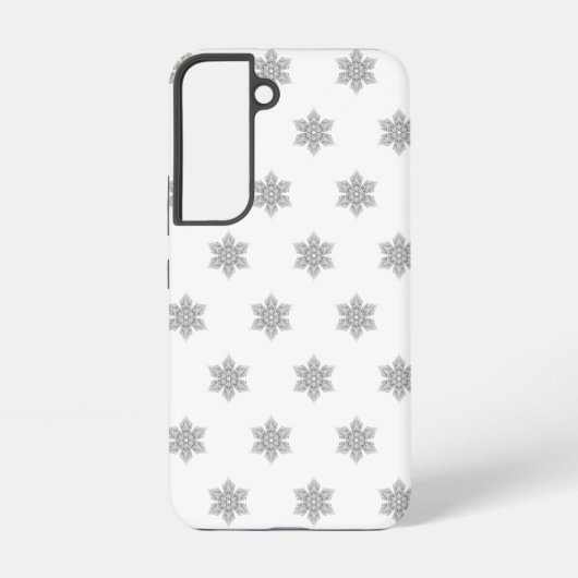 クリスタルスノーフレーク模様 –  SAMSUNG GALAXYケース (裏面)