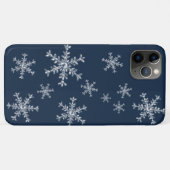 クリスタルスノーフレーク青いiPhoneケース Case-Mate iPhoneケース (裏面(横))