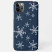クリスタルスノーフレーク青いiPhoneケース Case-Mate iPhoneケース (裏面)