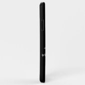 クリスタルスノーフレーク黒iPhoneケース Case-Mate iPhoneケース (裏面/右)