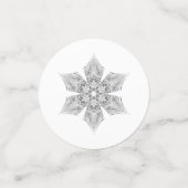 クリスタルスノーフレーク –  コンフェッティ (スモール正面)