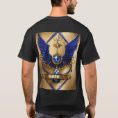 クリスタルダイヤモンド信仰Tシャツ – きらめく Desing Tシャツ (裏面)