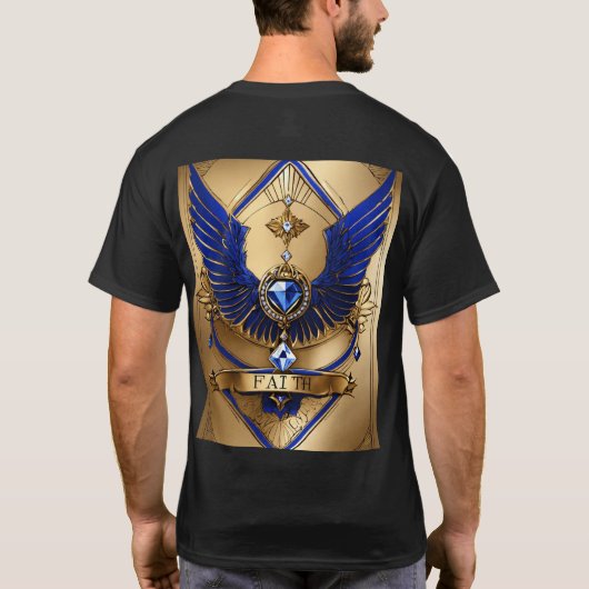 クリスタルダイヤモンド信仰Tシャツ – きらめく Desing Tシャツ (裏面)