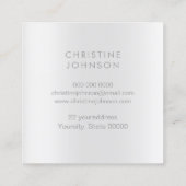 クリスタルダリア スクエア名刺 (裏面)