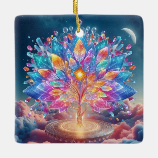 クリスタルツリー セラミックオーナメント (正面)