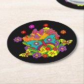 クリスタルティップスアンドアリステア ラウンドペーパーコースター (アングル)