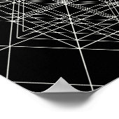 クリスタルテンプルの神聖な幾何学 ポスター (角)