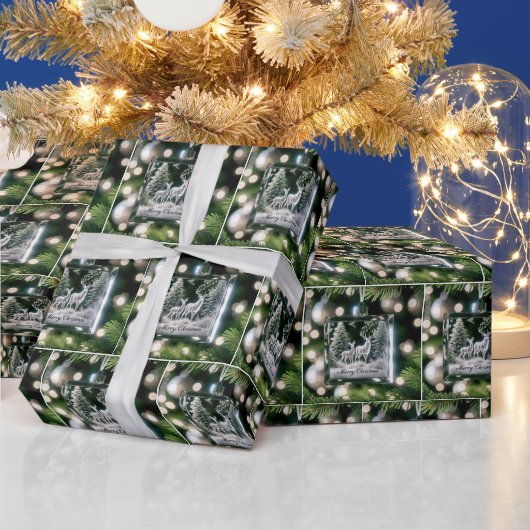 クリスタルディアオーナメントオンパインツリー ラッピングペーパー (クリスマス)