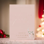 クリスタルトナディアフォイルクリスマスパーティの招待状 箔シーズンカード