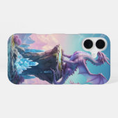 クリスタルドラゴン iPhone 16ケース (裏面横)