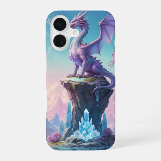 クリスタルドラゴン iPhone 16ケース (裏面)