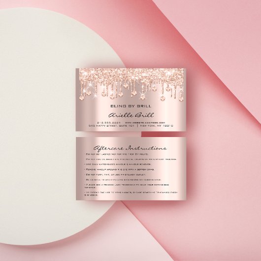 クリスタルドリップスバラスパークきらきら光るアフターケア 名刺
