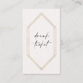 クリスタルドリンクチケットバーカード C100 名刺