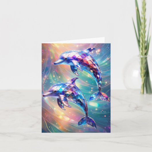 クリスタルドルフィンペア カード (正面)