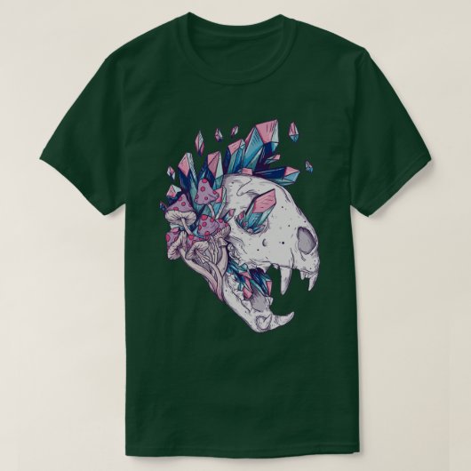 クリスタルネコスカル Tシャツ (デザイン正面)