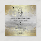 *~*クリスタルハンドスネークムーン魔法ボホグレイ スクエア名刺 (裏面)