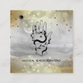 *~*クリスタルハンドスネークムーン魔法ボホグレイ スクエア名刺 (正面)