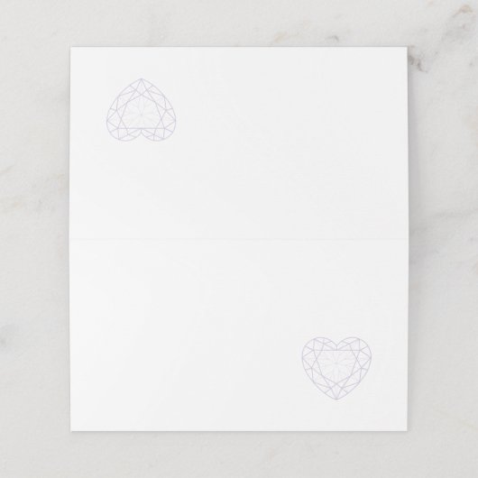 クリスタルハートジェムラインアートゲスト座席表 プレイスカード (外部開封)