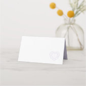 クリスタルハートジェムラインアートゲスト座席表 プレイスカード (正面)