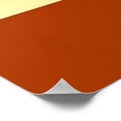 クリスタルハートフラクタル・アートウォール・ポスター ポスター (角)