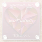 クリスタルハート15周年記念 ガラスコースター (裏面)