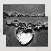 クリスタルハート 招待状 (正面/裏面)