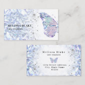 クリスタルバタフライロゴ名刺 名刺 (正面/裏面)