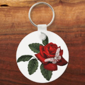 クリスタルバタフライ キーホルダー (正面)