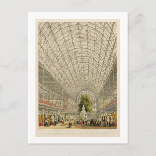 クリスタルパレスのトランセプト、デイ&ソー発行 ポストカード (正面)