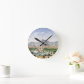 クリスタルパレス，シデナム， c.1862 （カラーリソ） ラウンド壁時計 (ホーム)