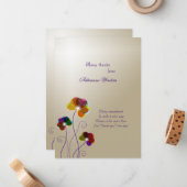 クリスタルパンシーサンキューノーテカード ノートカード (正面/裏面インサイチュ)