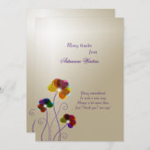 クリスタルパンシーサンキューノーテカード ノートカード (正面/裏面)