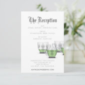 クリスタルパンチボウル披露宴エンクロージャカード 出欠カード (スタンド正面)