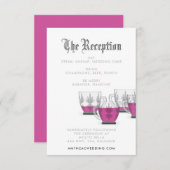 クリスタルパンチボウル披露宴エンクロージャカード 出欠カード (正面/裏面)