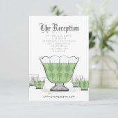 クリスタルパンチボウル披露宴エンクロージャカード 出欠カード (スタンド正面)