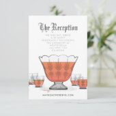 クリスタルパンチボウル披露宴エンクロージャカード 出欠カード (スタンド正面)