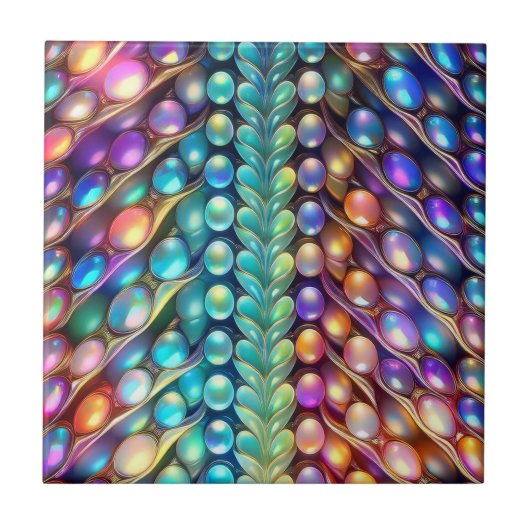 クリスタルパールデザイン タイル (正面)