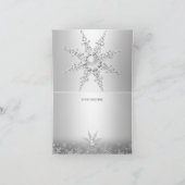 クリスタルパール スノーフレーク シルバー ありがとうカード サンキューカード (内部)
