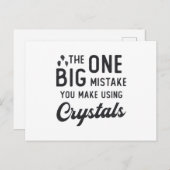 クリスタルヒーリングクリスタルを使って作るヒーリングギフト ポストカード (正面/裏面)