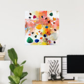 クリスタルヒーリングジェムストーン ポスター (ホームオフィス)