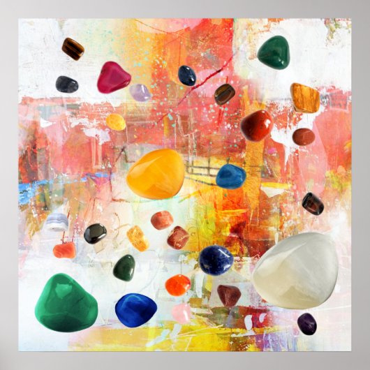 クリスタルヒーリングジェムストーン ポスター (正面)