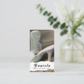 クリスタルビキニフィットネスコンペティションシューズ女性 名刺 (スタンド正面)