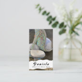 クリスタルビキニフィットネスコンペティションシューズ女性 名刺 (スタンド正面)