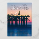 クリスタルピアパシフィックビーチサンディエゴカスタム写真 箔シーズンカード (正面)