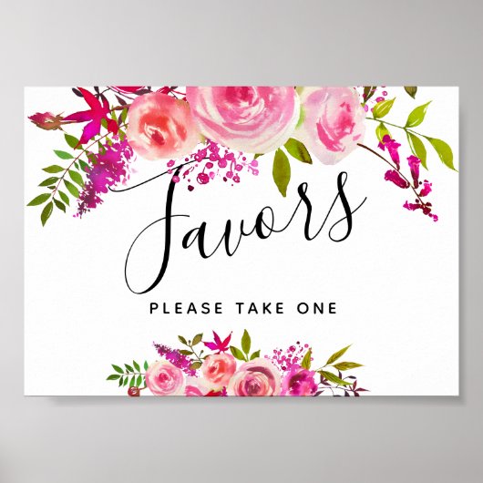 クリスタルピンクピーチバラはパーティー/結婚のサインを好む ポスター (正面)