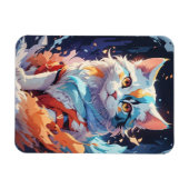 クリスタルファンタジーの猫アートワーク マグネット (横)