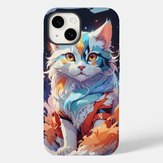クリスタルファンタジーの猫アートワーク Case-Mate iPhoneケース (裏面)